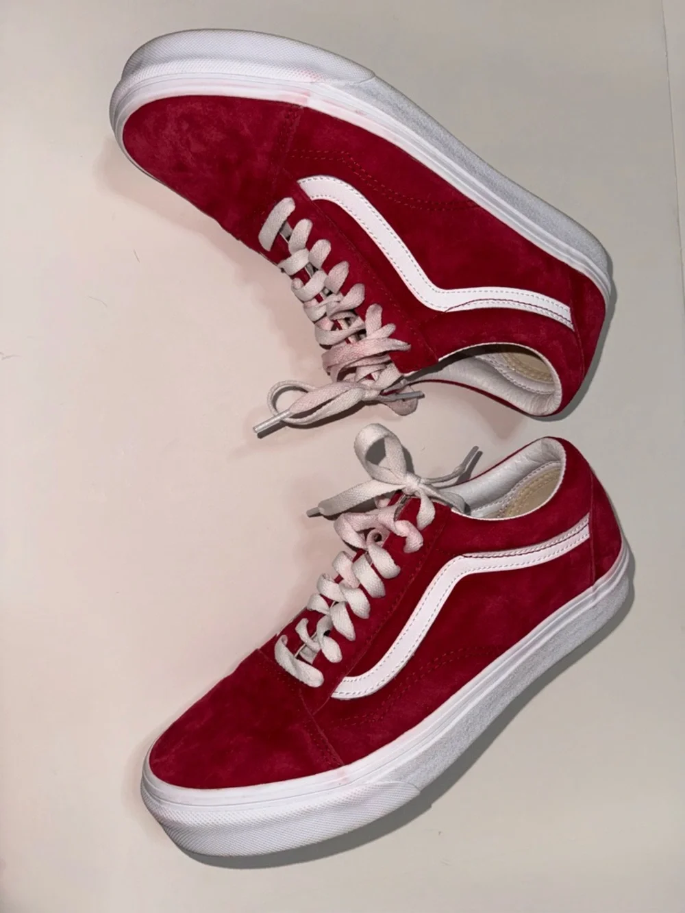 Vans Scooter Red Suede Old Skool Shoe - 8